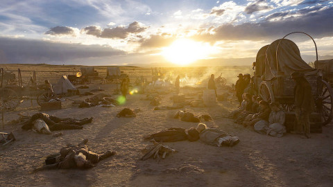 Western backdrop